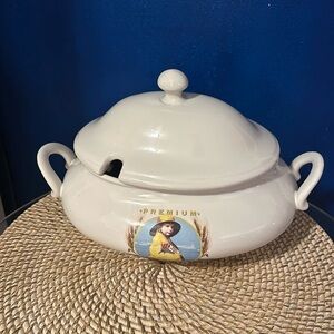 Vintage Nabisco Advertising Premium Saltine Crackers Soup Tureen With Lid